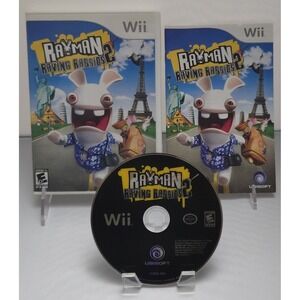 Rayman Raving Rabbids 2 - Nintendo Wii - Complete in Box (CIB) W/ Manual- Tested